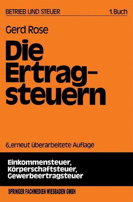 Produktbild: Die Ertragsteuern