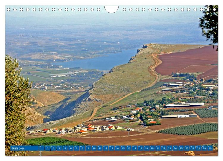 Produktbild: See Genezareth und Jordan-Fluss. Orte der Bibel (Wandkalender 2026 DIN A4 quer), CALVENDO Monatskalender
