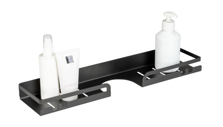 Produktbild: Turbo-Loc&reg; Duschstangencaddy Mod. Altarella L, Schwarz, aus Edelstahl