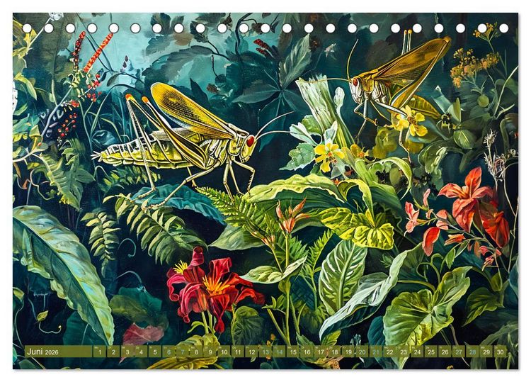 Produktbild: Gartengefl&uuml;ster - Tierische Besucher in der Bl&uuml;tenf&uuml;lle (Tischkalender 2026 DIN A5 quer), CALVENDO Monatskalender