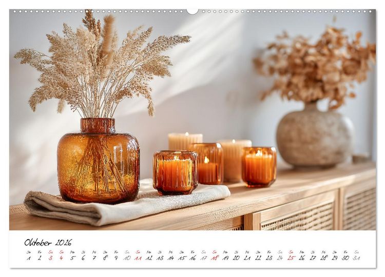 Produktbild: Scandi Interiors - Skandinavisches Wohngl&uuml;ck f&uuml;r Zuhause (Wandkalender 2026 DIN A2 quer), CALVENDO Monatskalender