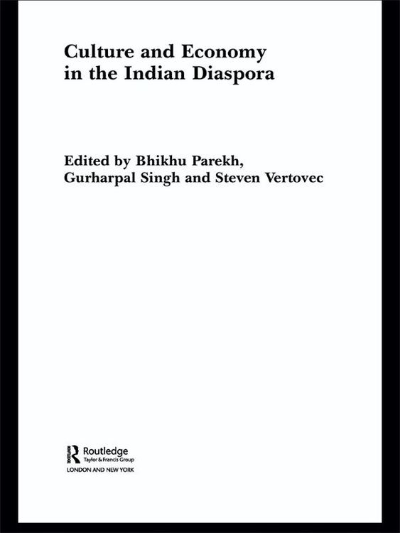 Produktbild: Culture and Economy in the Indian Diaspora
