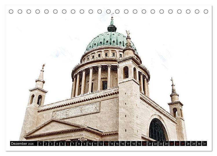 Produktbild: Potsdam Kalender (Tischkalender 2026 DIN A5 quer), CALVENDO Monatskalender