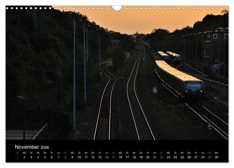 Produktbild: Auf Gleisen durch Berlin (Wandkalender 2026 DIN A3 quer), CALVENDO Monatskalender