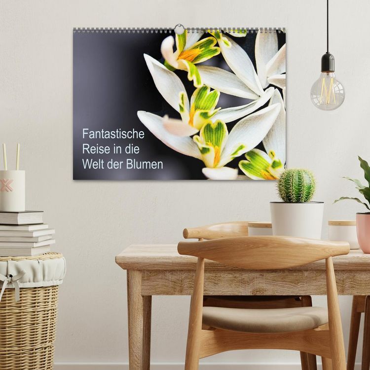 Produktbild: Fantastische Reise in die Welt der Blumen (Wandkalender 2026 DIN A3 quer), CALVENDO Monatskalender