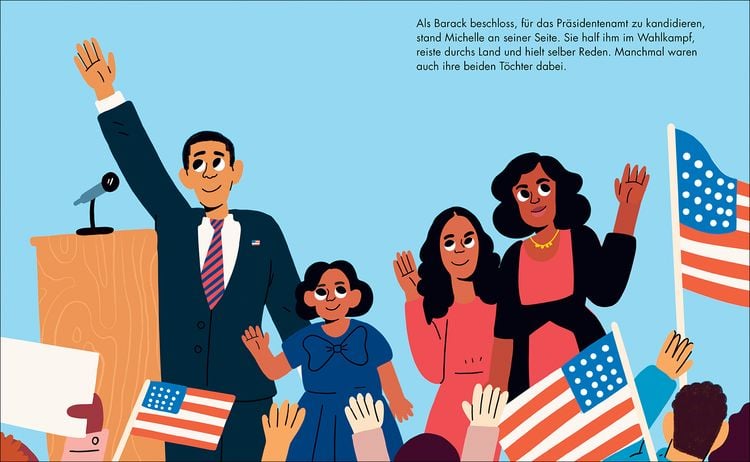 Produktbild: Michelle Obama &ndash; Little People, BIG DREAMS (Deutsche Ausgabe)