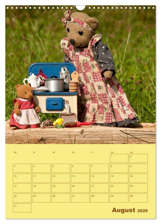 Produktbild: B&auml;renstarker Planer f&uuml;r das Jahr &ndash; Teddys (Wandkalender 2026 DIN A3 hoch), CALVENDO Monatskalender