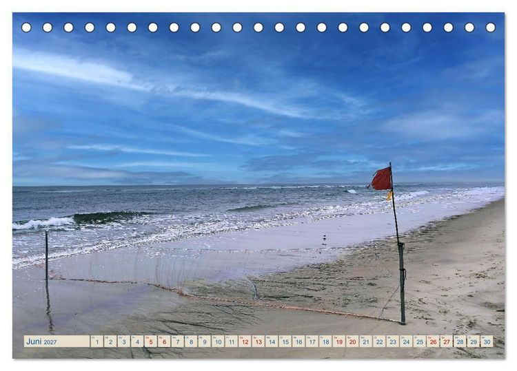 Produktbild: Strand-Einsamkeit. Ein Sylter Winter (Tischkalender 2027 DIN A5 quer), CALVENDO Monatskalender