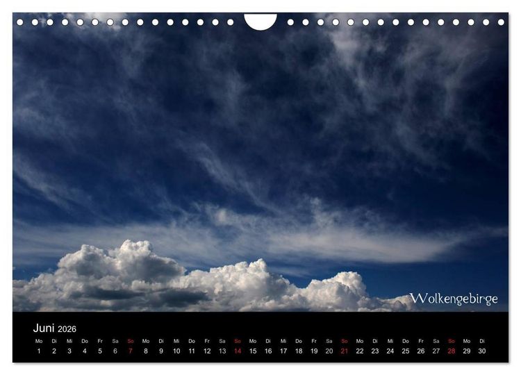 Produktbild: Wolken-Kunstwerke (Wandkalender 2026 DIN A4 quer), CALVENDO Monatskalender