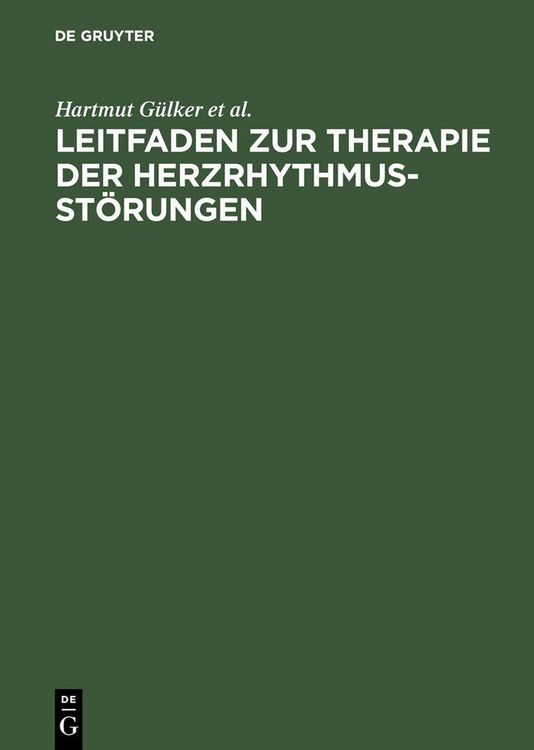 Produktbild: Leitfaden zur Therapie der Herzrhythmusst&ouml;rungen