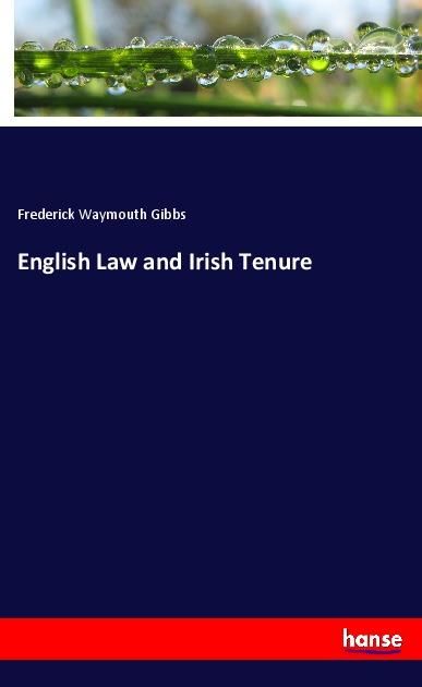 Produktbild: English Law and Irish Tenure