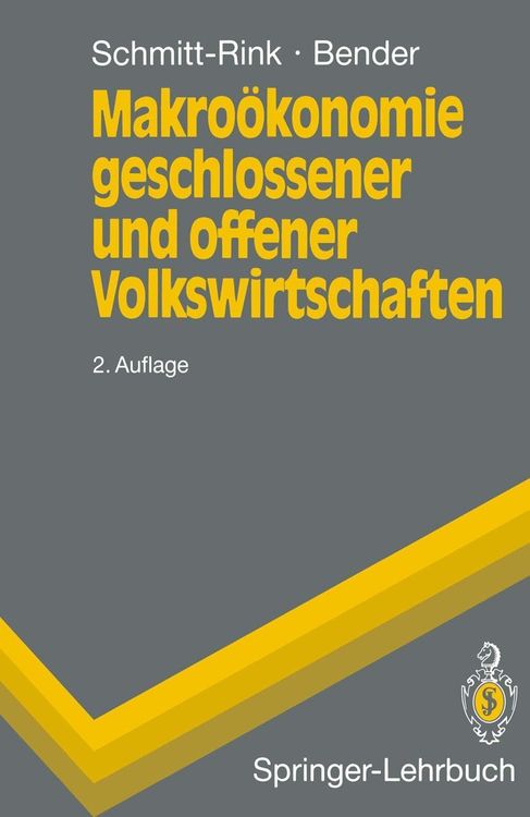 Bild vom Artikel Makroökonomie geschlossener und offener Volkswirtschaften vom Autor Gerhard Schmitt-Rink