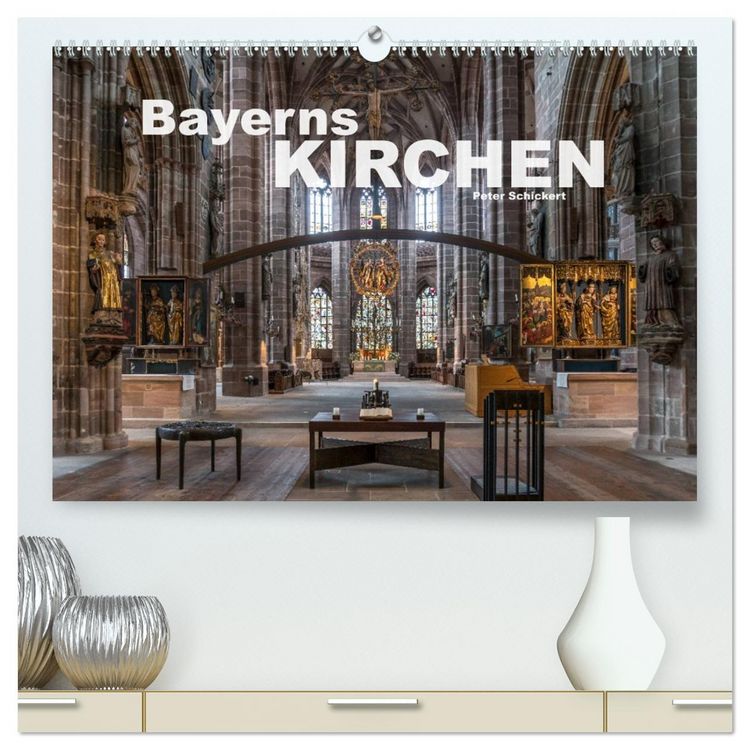 Produktbild: Bayerns Kirchen (hochwertiger Premium Wandkalender 2026 DIN A2 quer), Kunstdruck in Hochglanz