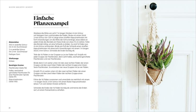 Produktbild: Kleine kreative Auszeit: Dekoratives Makramee kn&uuml;pfen