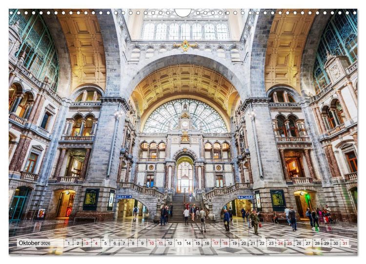 Produktbild: Bahnh&ouml;fe in Europa (Wandkalender 2026 DIN A3 quer), CALVENDO Monatskalender