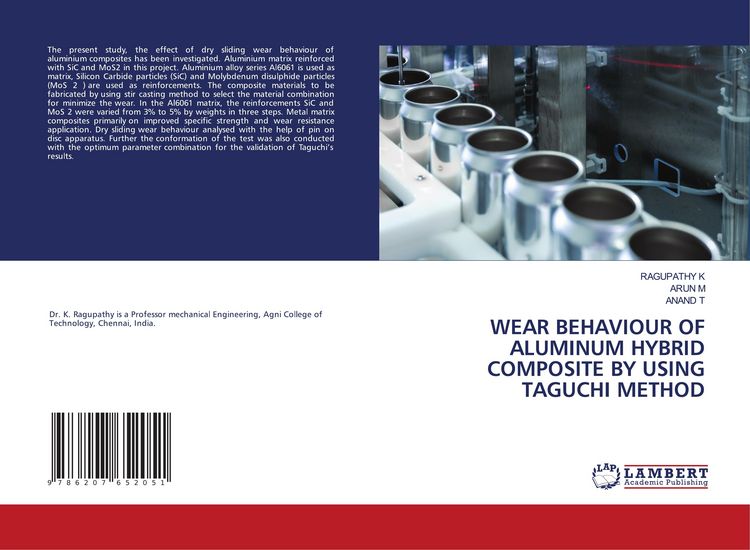 Produktbild: Wear Behaviour Of Aluminum Hybrid Composite By Using Taguchi Method