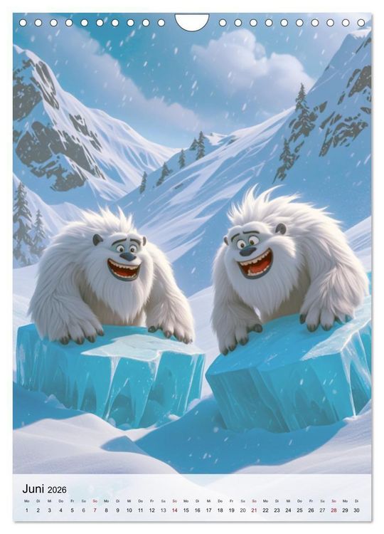Produktbild: Das verborgene Dorf der Yetis (Wandkalender 2026 DIN A4 hoch), CALVENDO Monatskalender