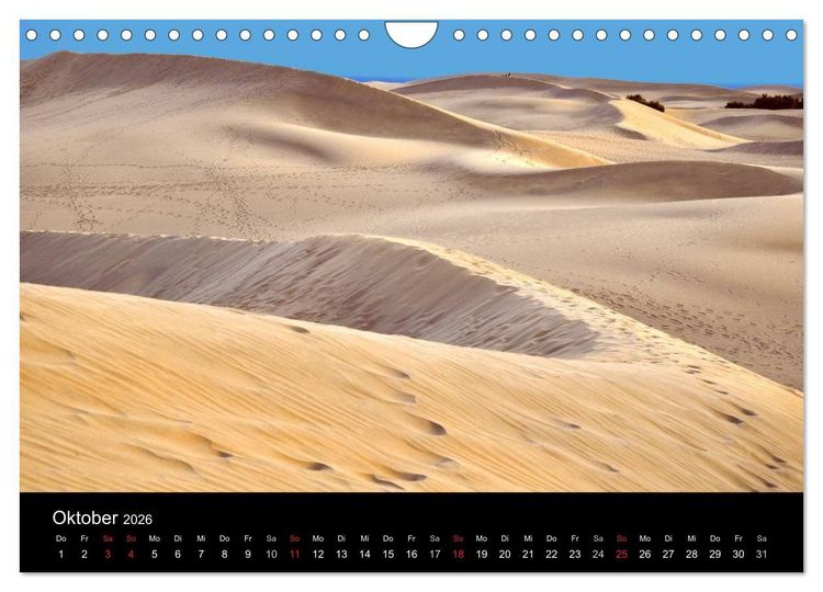 Produktbild: GRAN CANARIA/D&uuml;nen von Maspalomas (Wandkalender 2026 DIN A4 quer), CALVENDO Monatskalender