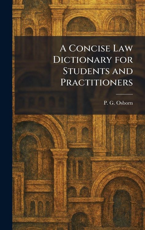 Produktbild: A Concise Law Dictionary for Students and Practitioners