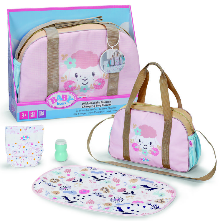 Produktbild: BABY born Wickeltasche Blumen