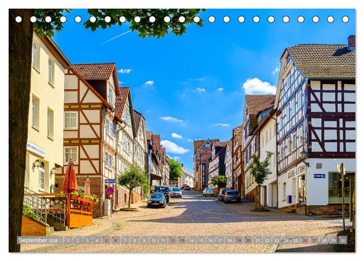 Produktbild: Ein Blick auf Frankenberg an der Eder (Tischkalender 2026 DIN A5 quer), CALVENDO Monatskalender
