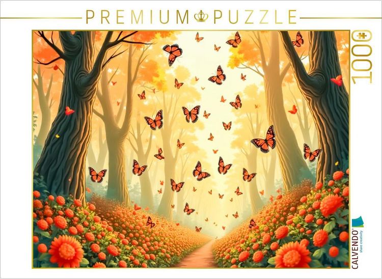 Produktbild: CALVENDO Puzzle Monarchfalter-Migration in Mexiko | 1000 Teile Lege-Gr&ouml;&szlig;e 64x48cm Foto-Puzzle f&uuml;r gl&uuml;ckliche Stunden
