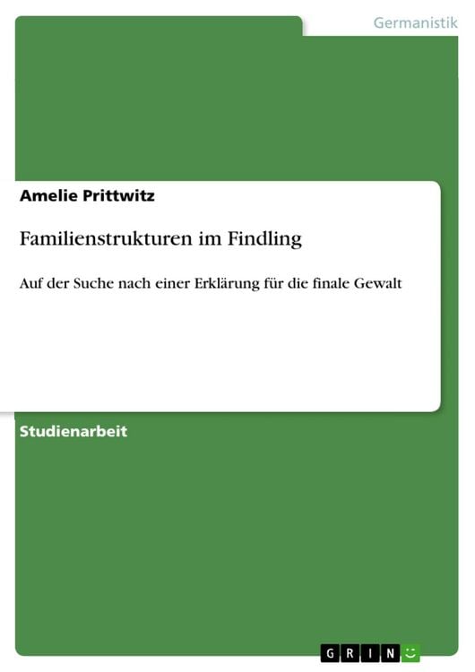 Produktbild: Familienstrukturen im Findling