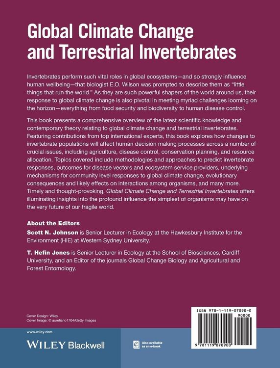 Produktbild: Global Climate Change and Terrestrial Invertebrates
