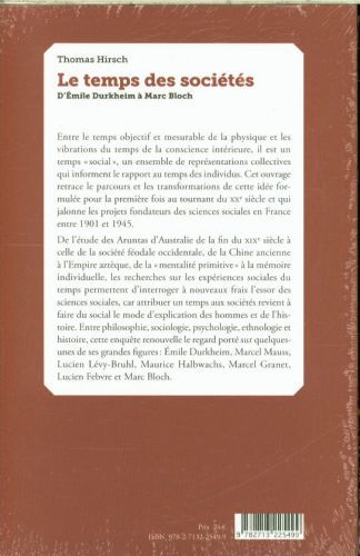Produktbild: Le Temps des Societes ; D'Elmile Durkheim a Marc Bloch