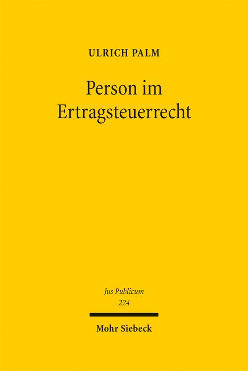 Produktbild: Person im Ertragsteuerrecht