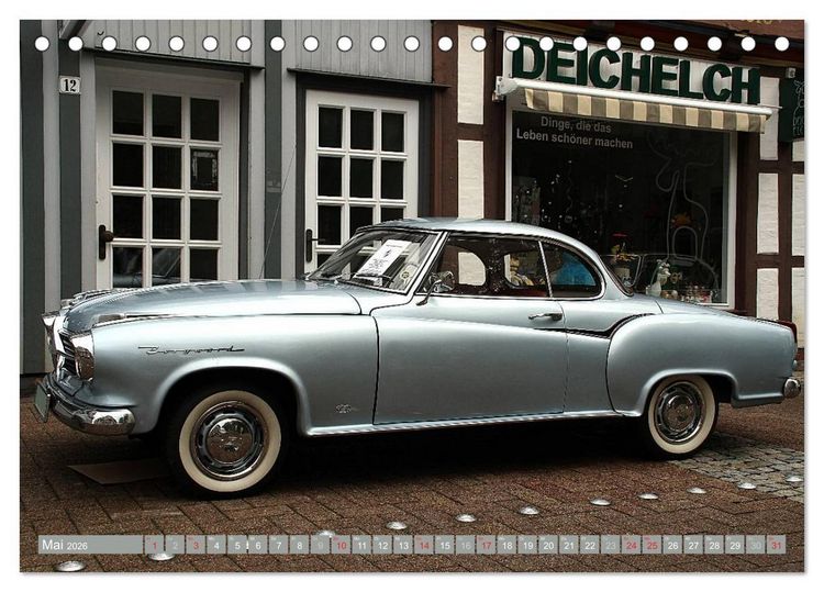 Produktbild: Oldtimer vergangenger Jahrzehnte (Tischkalender 2026 DIN A5 quer), CALVENDO Monatskalender