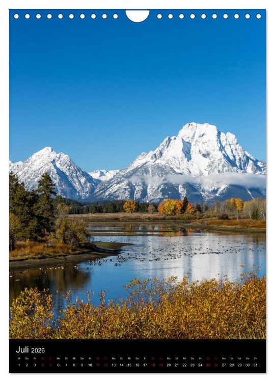 Produktbild: Teton Range - Der Grand Teton National Park (Wandkalender 2026 DIN A4 hoch), CALVENDO Monatskalender