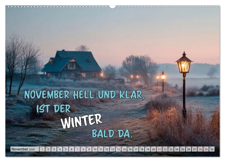 Produktbild: Bauernweisheiten - Stimmen der Natur (hochwertiger Premium Wandkalender 2026 DIN A2 quer), Kunstdruck in Hochglanz