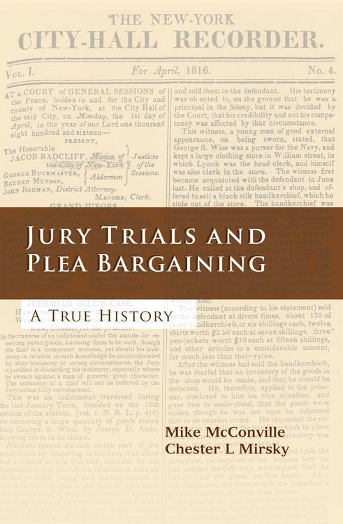 Produktbild: Jury Trials and Plea Bargaining
