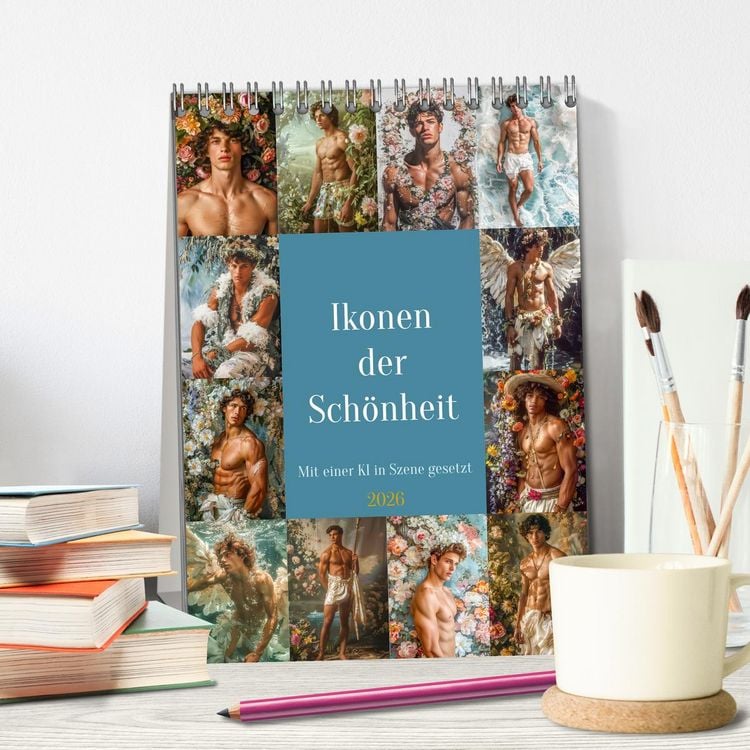 Produktbild: Ikonen der Sch&ouml;nheit (Tischkalender 2026 DIN A5 hoch), CALVENDO Monatskalender