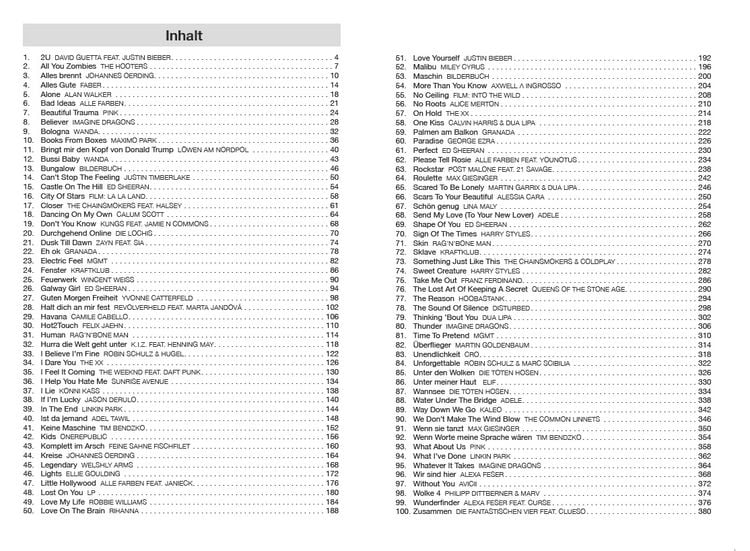 Produktbild: Hitbook 2 - 100 Charthits f&uuml;r Gitarre