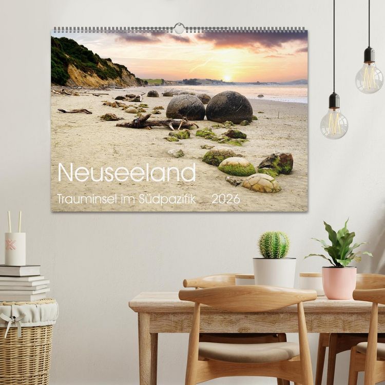Produktbild: Neuseeland Trauminsel im S&uuml;dpazifik (Wandkalender 2026 DIN A2 quer), CALVENDO Monatskalender