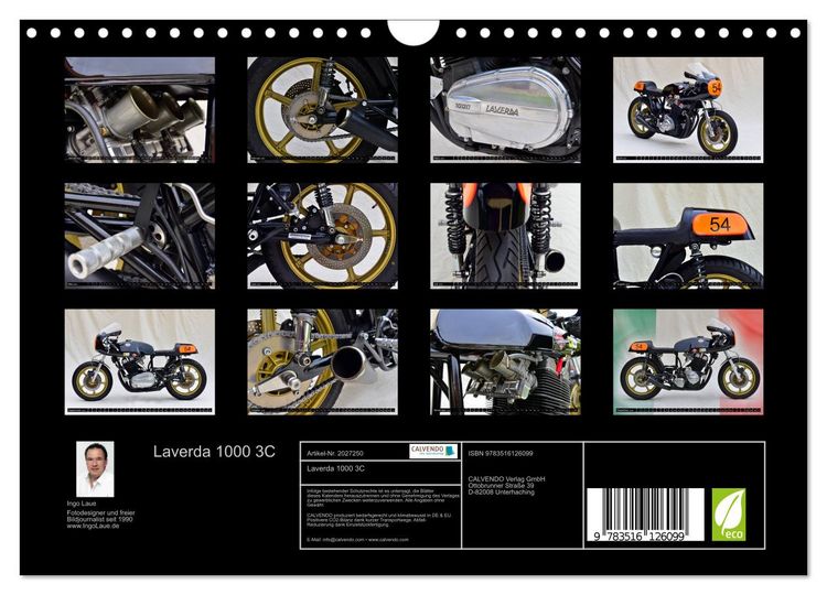 Produktbild: Laverda 1000 3C (Wandkalender 2026 DIN A4 quer), CALVENDO Monatskalender