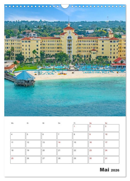 Produktbild: Nassau - Reiseplaner (Wandkalender 2026 DIN A3 hoch), CALVENDO Monatskalender