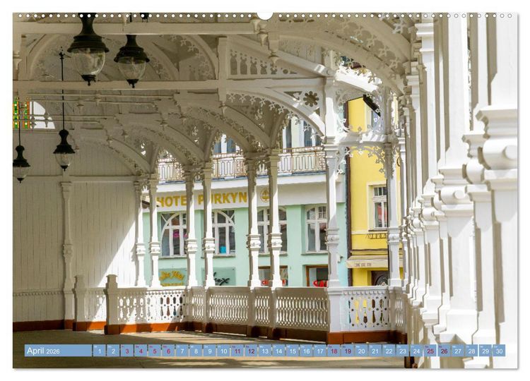 Produktbild: Karlovy Vary - Stadt der heilenden Quellen (Wandkalender 2026 DIN A2 quer), CALVENDO Monatskalender