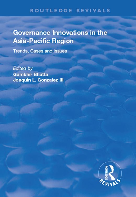 Produktbild: Governance Innovations in the Asia-Pacific Region