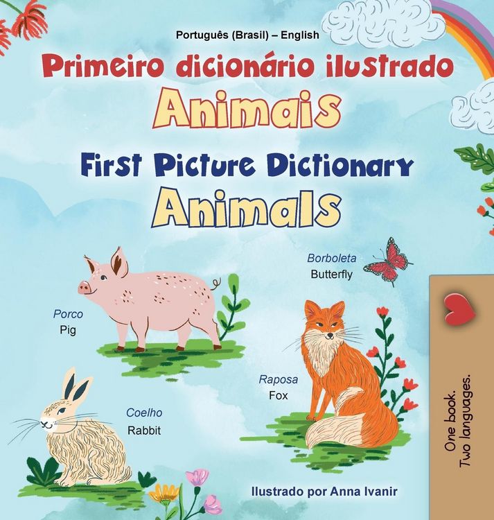 Produktbild: First Picture Dictionary - Animals (Portuguese Brazilian English Bilingual Children's Book)