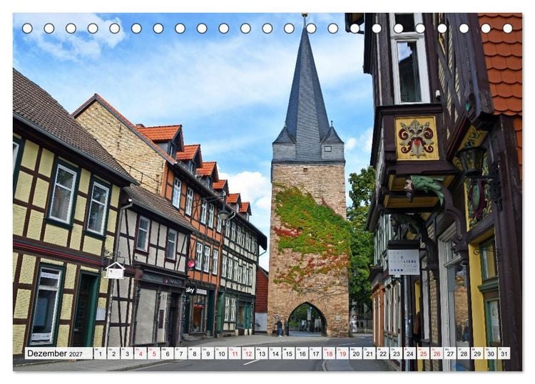 Produktbild: Wernigerode, die wundersch&ouml;ne Stadt im Harz (Tischkalender 2027 DIN A5 quer), CALVENDO Monatskalender