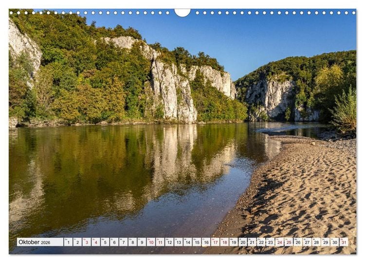 Produktbild: Kelheim, Weltenburg und der Donaudurchbruch (Wandkalender 2026 DIN A3 quer), CALVENDO Monatskalender