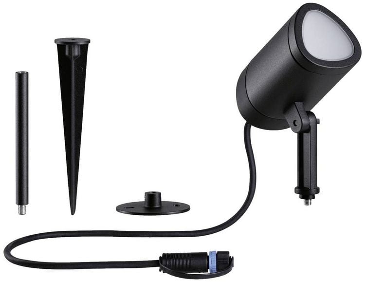 Produktbild: Paulmann 94849 Beleuchtungssystem Plug & Shine LED-Gartenstrahler LED 6.5W RGBW Anthrazit