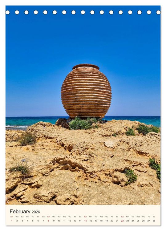 Produktbild: A feast for the eyes - Crete (Desk Calendar 2026 DIN A5 portrait), CALVENDO 12 Month DeskCalendar