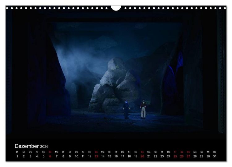 Produktbild: B&uuml;hnenbildmodelle (Wandkalender 2026 DIN A3 quer), CALVENDO Monatskalender