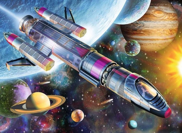 Puzzle Ravensburger Mission im Weltall 100 Teile XXL