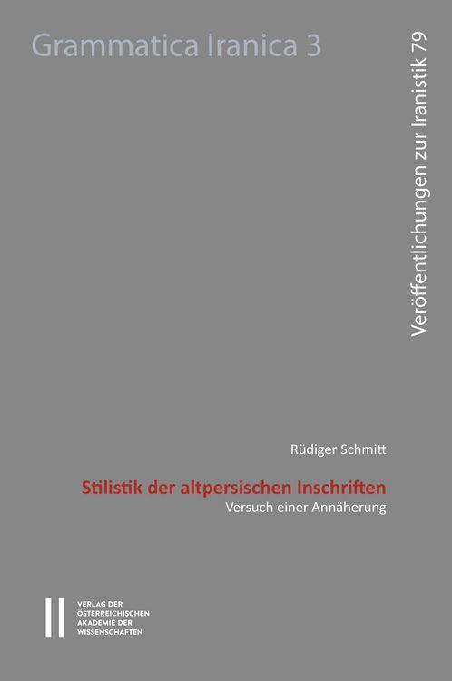 Produktbild: Stilistik der altpersischen Inschriften