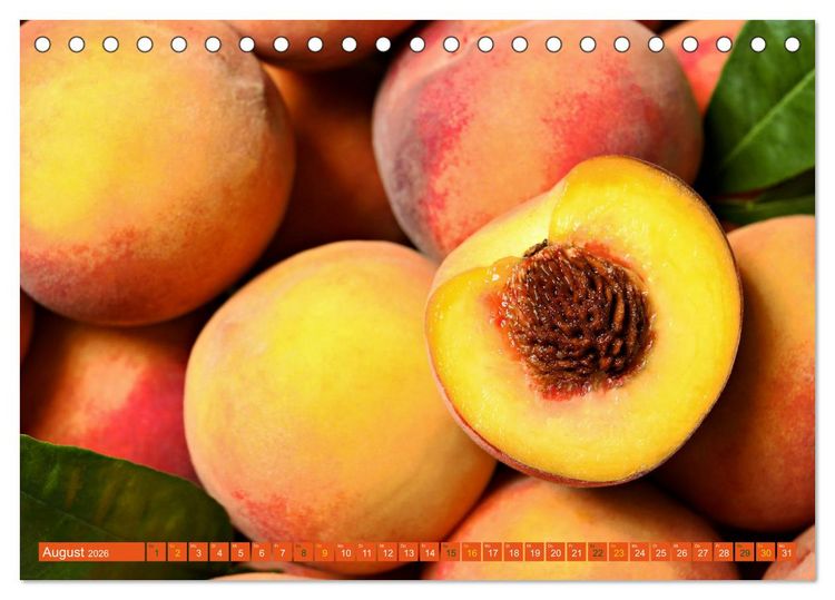 Produktbild: ORANGE - Gem&uuml;se und Obst -Vitaminreich (Tischkalender 2026 DIN A5 quer), CALVENDO Monatskalender